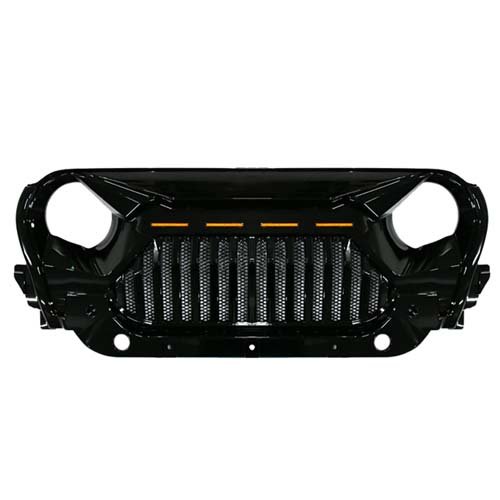 Thar Front Gloss Black Angry Bird Abs Grill With LED